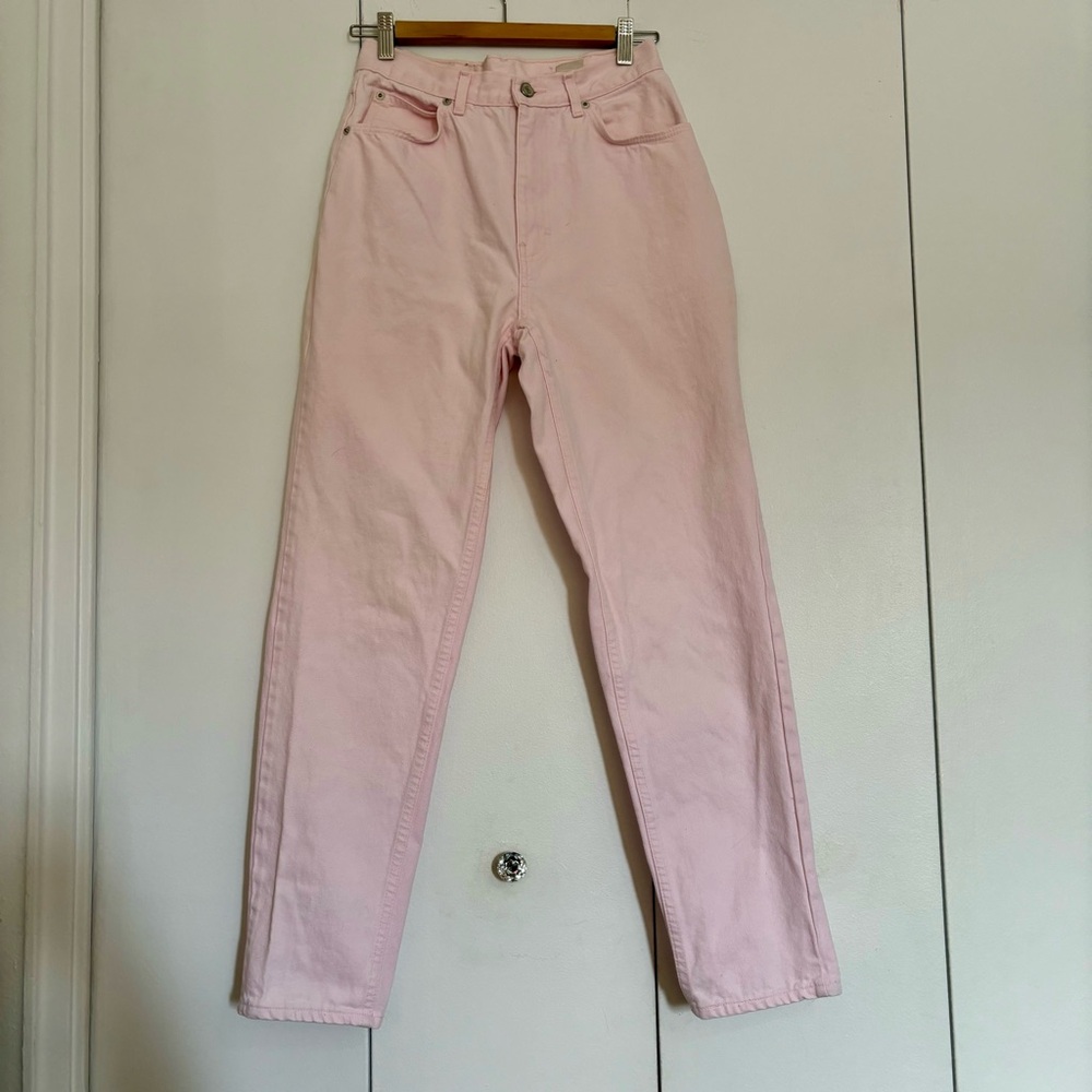 Vintage Baby Pink High Waisted Jordache Denim Jeans Size 9/10